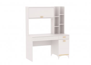 Стол письменный с надстройкой Сиде Белый (СБК) в Невьянске - nevyansk.mebel-e96.ru