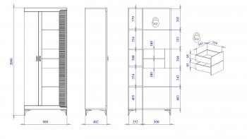 Пенал со стеклом широкий NEW Сиде Белый (СБК) в Невьянске - nevyansk.mebel-e96.ru