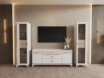 Стенка Сиде Белая (СБК) в Невьянске - nevyansk.mebel-e96.ru