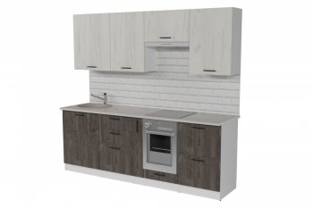 Кухонный гарнитур Сиена компакт 2200 мм (Герда) в Невьянске - nevyansk.mebel-e96.ru