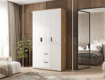 Шкаф 1200 мм Сильвия, крафт/белый (Миф) в Невьянске - nevyansk.mebel-e96.ru