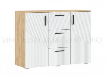 Комод Сильвия, крафт/белый (Миф) в Невьянске - nevyansk.mebel-e96.ru