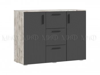 Комод Сильвия, дуб юкон/графит (Миф) в Невьянске - nevyansk.mebel-e96.ru