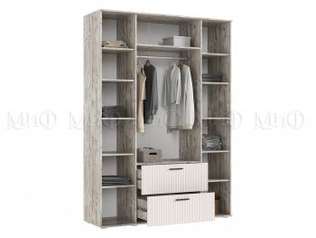 Шкаф 1600 мм Сильвия, дуб юкон/кашемир (Миф) в Невьянске - nevyansk.mebel-e96.ru