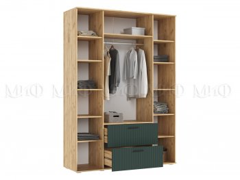 Шкаф 1600 мм Сильвия, крафт/грин (Миф) в Невьянске - nevyansk.mebel-e96.ru