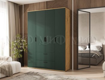 Шкаф 1600 мм Сильвия, крафт/грин (Миф) в Невьянске - nevyansk.mebel-e96.ru