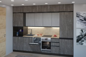 Кухонный гарнитур Симфония люкс 3000 мм (Герда) в Невьянске - nevyansk.mebel-e96.ru
