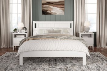 Кровать из массива Сканди белый античный (БМ) в Невьянске - nevyansk.mebel-e96.ru