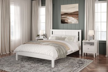 Кровать из массива Сканди белый античный (БМ) в Невьянске - nevyansk.mebel-e96.ru