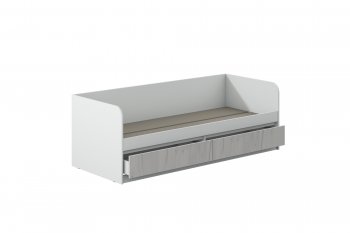 Кровать Соната 900 белый/крафт белый (Зарон) в Невьянске - nevyansk.mebel-e96.ru