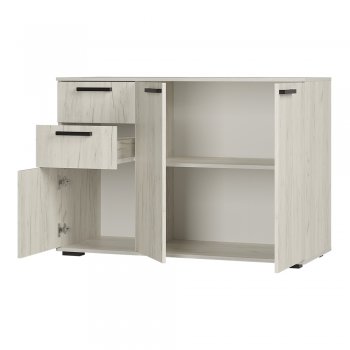 Комод Стандарт 3 NEW крафт белый (БТС) в Невьянске - nevyansk.mebel-e96.ru