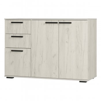 Комод Стандарт 3 NEW крафт белый (БТС) в Невьянске - nevyansk.mebel-e96.ru