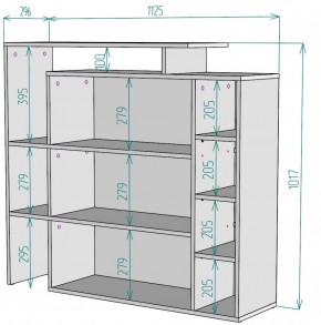 Стеллаж S36 (Белый) в Невьянске - nevyansk.mebel-e96.ru