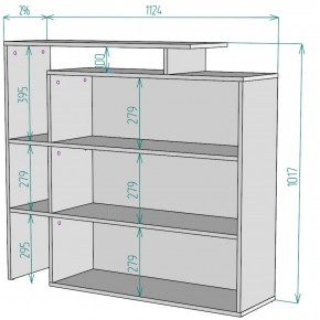 Стеллаж S37 (Белый) в Невьянске - nevyansk.mebel-e96.ru