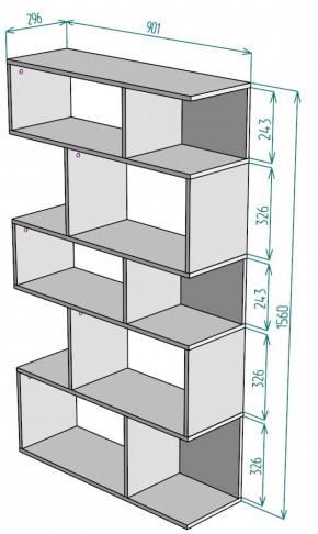 Стеллаж S5 (ДВ) в Невьянске - nevyansk.mebel-e96.ru