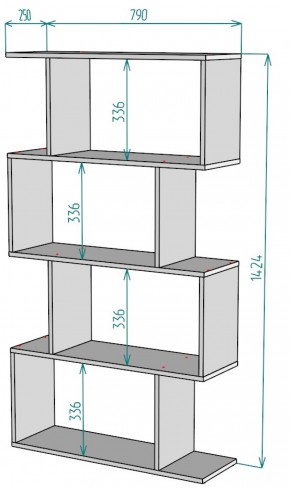 Стеллаж S52 (ДВ) в Невьянске - nevyansk.mebel-e96.ru