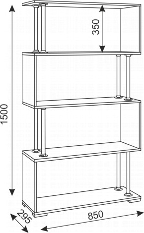 Стеллаж Зигзаг-2 (Риннер) в Невьянске - nevyansk.mebel-e96.ru