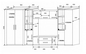 Стенка Вега 3 в Невьянске - nevyansk.mebel-e96.ru