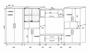 Стенка Вега 4 в Невьянске - nevyansk.mebel-e96.ru