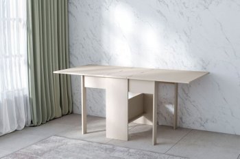 Стол-книжка ЛДСП Бодега белая (Диал) в Невьянске - nevyansk.mebel-e96.ru