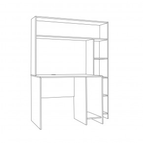 Стол компьютерный 12.74 Комфорт шелковый камень в Невьянске - nevyansk.mebel-e96.ru