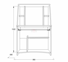 Стол компьютерный СК 3 в Невьянске - nevyansk.mebel-e96.ru