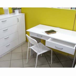 Стол письменный Париж-1200 Белый тиснение в Невьянске - nevyansk.mebel-e96.ru