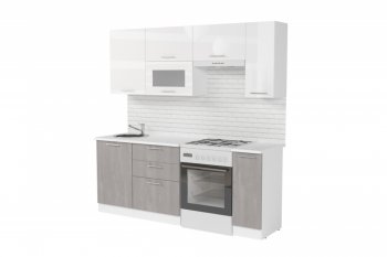 Кухонный гарнитур Терция ультра 2000 мм (Герда) в Невьянске - nevyansk.mebel-e96.ru