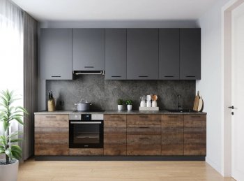 Кухонный гарнитур высокий Трансильвания 3000 мм (Санвут) в Невьянске - nevyansk.mebel-e96.ru