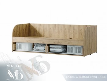 Кровать с ящиками Тренд LIGHT КР-01 (БТС) в Невьянске - nevyansk.mebel-e96.ru