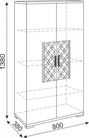 Тумба 2 двери Тиффани М13 (Риннер) в Невьянске - nevyansk.mebel-e96.ru