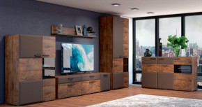 Тумба 3 двери 1500 РИО Смоки Soft touch/Таксус (БМ) в Невьянске - nevyansk.mebel-e96.ru