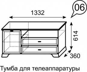 Тумба для телеаппаратуры Венеция 6 бодега в Невьянске - nevyansk.mebel-e96.ru