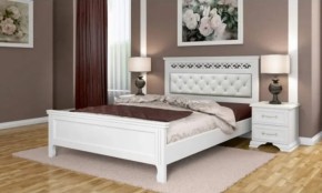 Тумба прикроватная 2ящ.  ГРАЦИЯ (лак) Белый / Белый (БМ) в Невьянске - nevyansk.mebel-e96.ru