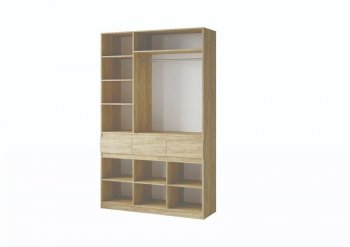 Шкаф 1500 мм Турин крафт/графит (ВВР) в Невьянске - nevyansk.mebel-e96.ru