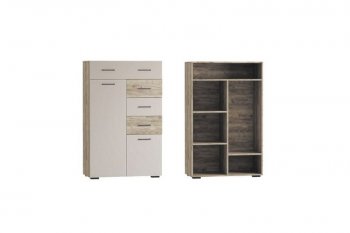 Стенка Турин крафт серый/кашемир, модульная (ВВР) в Невьянске - nevyansk.mebel-e96.ru