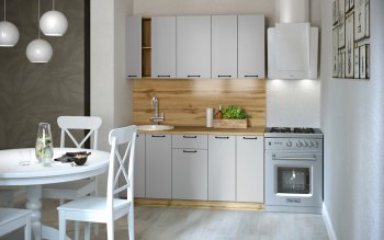 КУхонный гарнитур Валерия 1600 мм вотан/серый (Сурская) в Невьянске - nevyansk.mebel-e96.ru