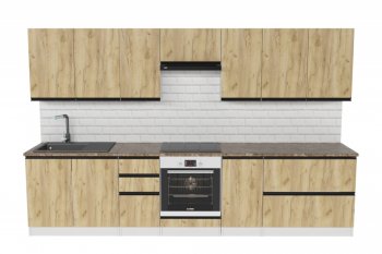 Кухонный гарнитур Янтарь экстра 3000 мм (Герда) в Невьянске - nevyansk.mebel-e96.ru